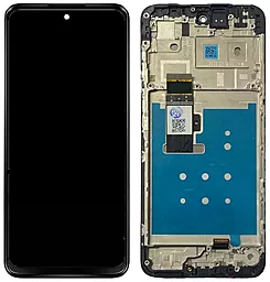 Дисплей Motorola Moto G13 (XT2331) с тачскрином и рамкой, оригинал, Black