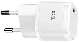 Мережевий зарядний пристрій iKaku fast charger PD20W USB-C White (KSC-597-LECHONG) - мініатюра 2