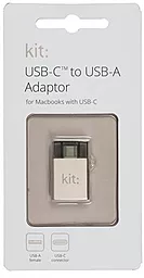 OTG-переходник Kit Adaptor Premium 3.1 USB-C to USB-A Gold (CADPGD) - миниатюра 2
