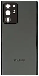 Задняя крышка корпуса Samsung Galaxy Note 20 Ultra N985 / Galaxy Note 20 Ultra 5G N986 со стеклом камеры Original Mystic Black - фото Задняя крышка корпуса Samsung Galaxy Note 20 Ultra N985 / Galaxy Note 20 Ultra 5G N986 со стеклом камеры Original Mystic Black