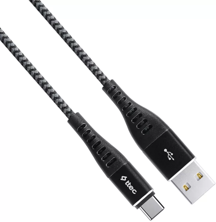 Кабель Ttec 2DKX02CS USB-A - Type-C 10w 1.5м cable Black - фото 2
