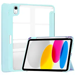 Чехол для планшета BeCover Soft Edge с креплением Apple Pencil для Apple iPad 10.9" 2022, 2024, iPad (А16) 2025 11" Light Blue (709205) - фото Чехол для планшета BeCover Soft Edge с креплением Apple Pencil для Apple iPad 10.9" 2022, 2024, iPad (А16) 2025 11" Light Blue (709205)