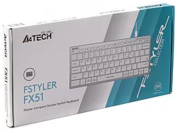 Клавіатура A4Tech FX51 USB White - мініатюра 2