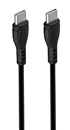 Кабель USB PD Borofone BX51 Triumph 60W 3A USB Type-C - Type-C Cable Black