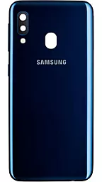 Задня кришка корпусу Samsung Galaxy A20e 2019 A202F  зі склом камери Original Blue