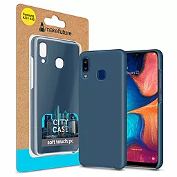 Чехол MakeFuture City Case Samsung A205 Galaxy A20, A305 Galaxy A30 Blue (MCC-SA205BL)