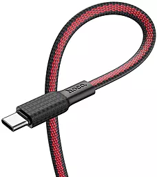 Кабель Hoco X69 Jaeger USB-A - Type-C 15w 3a 1м cable Black/Red - мініатюра 3 Кабель Hoco X69 Jaeger USB-A - Type-C 15w 3a 1м cable Black/Red - мініатюра 3