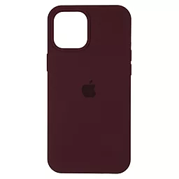 Чохол Silicone Case Full for Apple iPhone 12 Pro Max Plum (ARM57614)