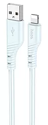 Кабель Hoco X97 Crystal Silicone USB-A - Lightning 12w 2.4a 1м cable Blue - фото Кабель Hoco X97 Crystal Silicone USB-A - Lightning 12w 2.4a 1м cable Blue