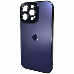 Чохол AG Glass Sapphire Frame MagSafe Logo for Apple iPhone 12 Pro Max  Deep Purple