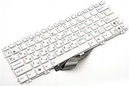 Клавіатура для ноутбуку Asus Eee PC 1215 1225 без рамки 04GOA2H2KRU00 біла