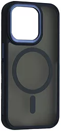 Чехол 1TOUCH New Matte with MagSafe для Apple iPhone 15 Dark Blue - фото Чехол 1TOUCH New Matte with MagSafe для Apple iPhone 15 Dark Blue