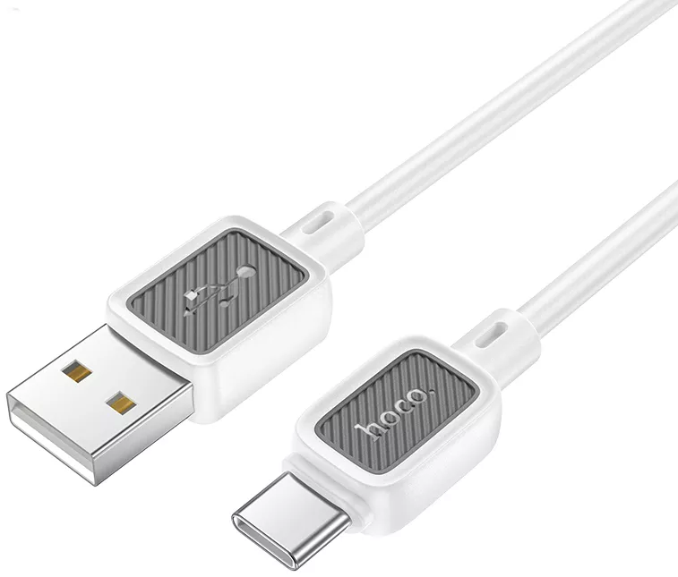 Кабель Hoco X108 Benefit USB-A - Type-C 15w 3a 1м cable White - фото 2