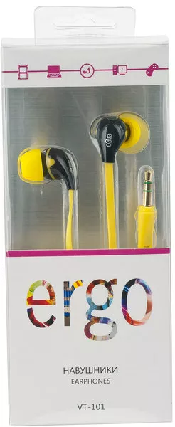 Наушники Ergo VT-101 Yellow - фото 2