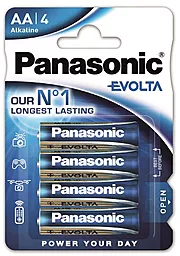 Батарейки Panasonic AA (R6) Evolta 4шт (LR6EGE/4BP)