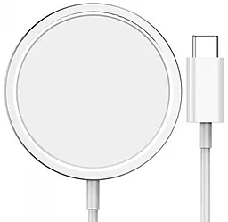 Беспроводное (индукционное) зарядное устройство WIWU M5 15W MagSafe Charger White