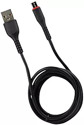 Кабель USB Jellico MT-10 15W 3A micro USB Cable Black - миниатюра 2
