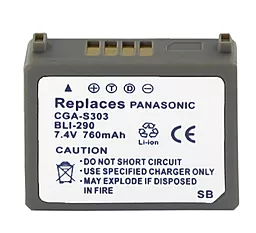 Аккумулятор для видеокамеры Panasonic CGA-S303 (820 mAh)