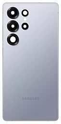 Задняя крышка корпуса Samsung Galaxy S25 Ultra S938 со стеклом камеры Original Titanium Silver Blue - фото Задняя крышка корпуса Samsung Galaxy S25 Ultra S938 со стеклом камеры Original Titanium Silver Blue