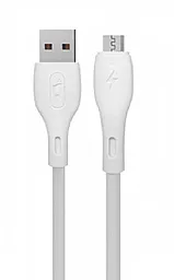 USB Кабель SkyDolphin S22V Soft Silicone micro USB Cable White