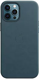 Чохол Apple Leather Case with MagSafe for iPhone 12 Pro Max Indigo Blue