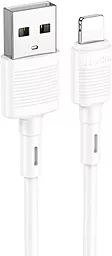 Кабель Hoco X83 Victory USB-A - Lightning 12w 2.4a 1м cable White
