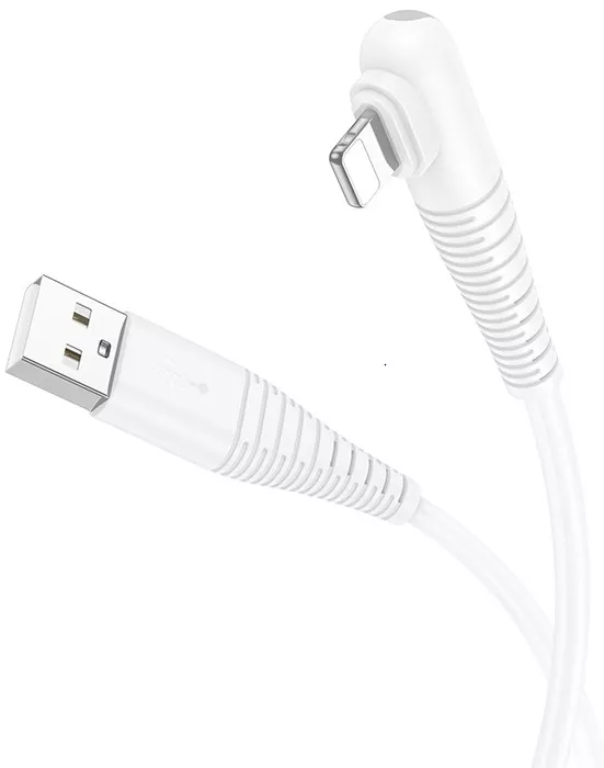 Кабель Borofone BX105 Corriente USB-A - Lightning 12w 2.4a 1м cable White - фото 2