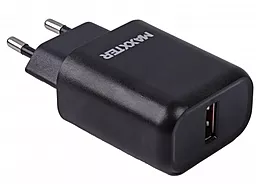 Сетевое зарядное устройство с быстрой зарядкой Maxxter 18w QC3.0 + micro USB cable black(WC-QC-AtM-01) - фото Сетевое зарядное устройство с быстрой зарядкой Maxxter 18w QC3.0 + micro USB cable black(WC-QC-AtM-01)