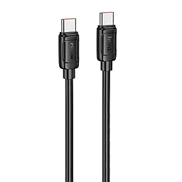 Кабель Hoco X115 Surpass USB Type-C - Type-C 240w 5a 1м PD cable Black - фото Кабель Hoco X115 Surpass USB Type-C - Type-C 240w 5a 1м PD cable Black