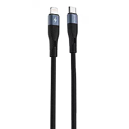 Кабель Proove Light Silicone USB Type-C - Lightning 27w 3a 1м PD сable Black - фото Кабель Proove Light Silicone USB Type-C - Lightning 27w 3a 1м PD сable Black