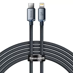 USB PD Кабель Baseus Crystal Shine 20W 2M USB Type-C - Lightning Cable Black (CAJY000301)