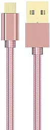 Кабель USB LDNio LS24 micro USB Cable Rose Gold