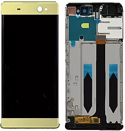 Дисплей Sony Xperia XA Ultra, Xperia C6, Xperia C6 Ultra (F3211, F3212, F3213, F3215, F3216) с тачскрином и рамкой, оригинал, Gold - фото Дисплей Sony Xperia XA Ultra, Xperia C6, Xperia C6 Ultra (F3211, F3212, F3213, F3215, F3216) с тачскрином и рамкой, оригинал, Gold