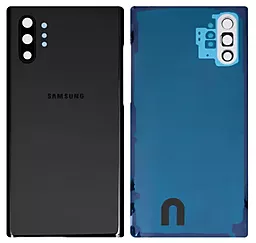 Задняя крышка корпуса Samsung Galaxy Note 10 Plus N975 / Galaxy Note 10 Plus 5G N976 со стеклом камеры Aura Black
