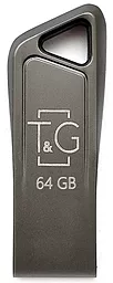 Флешка T&G 64gb Metal 114 Black - фото Флешка T&G 64gb Metal 114 Black