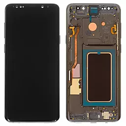 Дисплей Samsung Galaxy S9 Plus G965 з тачскріном і рамкою, original PRC, Grey