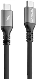 Кабель Proove ReGen Silicone USB Type-C - Type-C 60w 3a 2м PD cable Black - фото Кабель Proove ReGen Silicone USB Type-C - Type-C 60w 3a 2м PD cable Black
