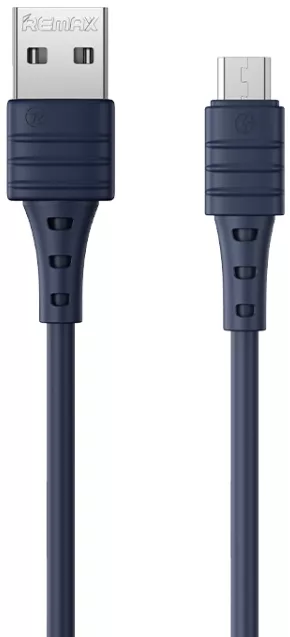 Кабель Remax RC-179m USB-A - micro USB 12w 2.4a 1м cable Blue - фото 1