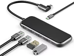 Мультипортовый USB Type-C хаб Baseus Multi-functional Hub USB-C -> 4xUSB 3.0 + PD Deep Gray (CAHUB-EZ0G) - миниатюра 3