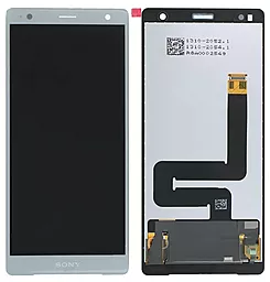 Дисплей Sony Xperia XZ2 (H8216, H8266, H8276, H8296, 702SO, SOV37) з тачскріном, оригінал, Silver