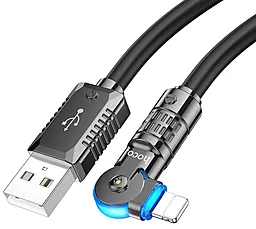 Кабель USB Hoco U118 12w 2.4a 1.2m Lightning cable black - миниатюра 4