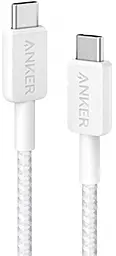 Кабель Anker USB Type-C - Type-C 60w 3a 1.8м PD cable white (A81F6H21) - фото Кабель Anker USB Type-C - Type-C 60w 3a 1.8м PD cable white (A81F6H21)