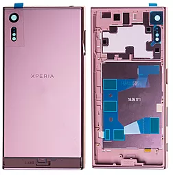 Задняя крышка корпуса Sony Xperia XZ F8331 / F8332 со стеклом камеры Original Pink