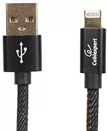 Кабель Cablexpert USB-A - Lightning 12w 2.4a 1м cable Black (CCPB-L-USB-04BK)