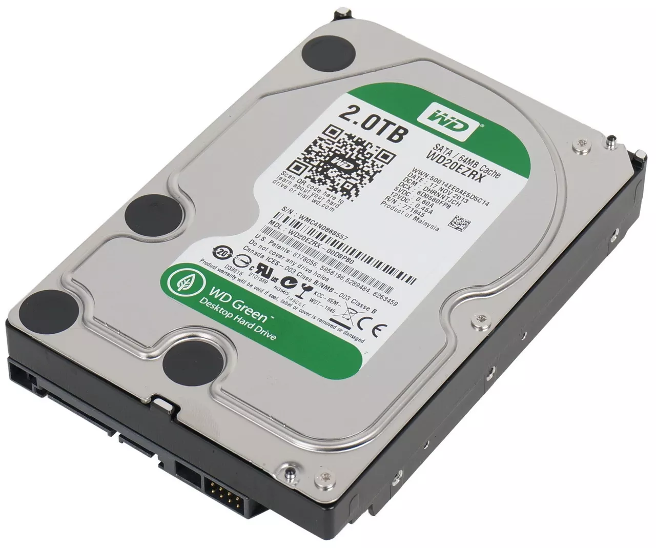 ᐅВинчестер Western Digital Green 2TB (WD20EZRX) ≻ купить HDD по