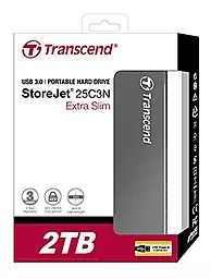 Зовнішній жорсткий диск Transcend 2TB TS2TSJ25C3N USB 3.0 StoreJet 25C3 2.5" - мініатюра 3