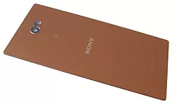 Задняя крышка корпуса Sony Xperia M2 Aqua D2403 со стеклом камеры Original Copper