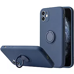 Чехол Epik TPU Candy Ring Full Camera для Apple iPhone 12 (6.1")  Серый / Lavender Gray