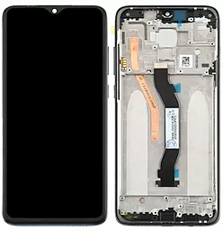 Дисплей Xiaomi Redmi Note 8 Pro (индийская версия) с тачскрином и рамкой, оригинал, Black