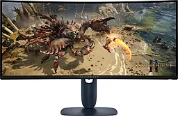 Монітор DELL 34" AW3425DWM 2xHDMI, DP, USB, VA, 3440x1440, 21:9, 180Hz, 1ms, DCI-P3 95%, CURVED, Ada - фото Монітор DELL 34" AW3425DWM 2xHDMI, DP, USB, VA, 3440x1440, 21:9, 180Hz, 1ms, DCI-P3 95%, CURVED, Ada